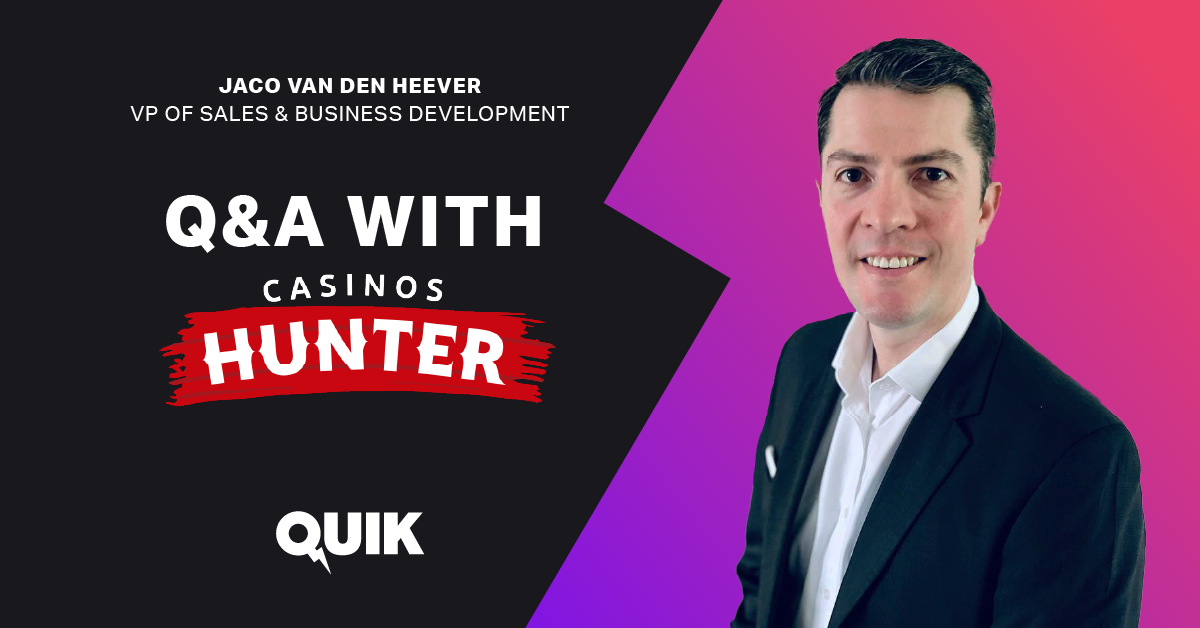 Q&A on Casinos Hunter with Jaco van den Heever